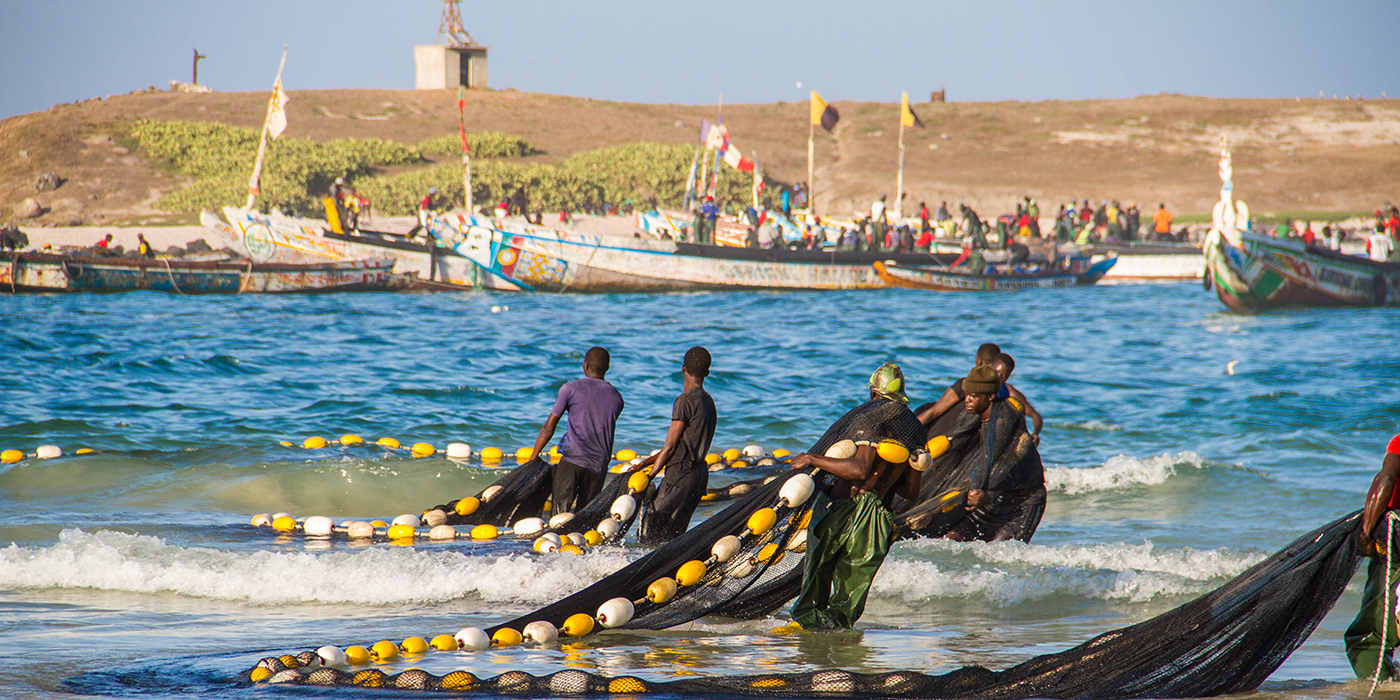 Senegalese traditional fisherman