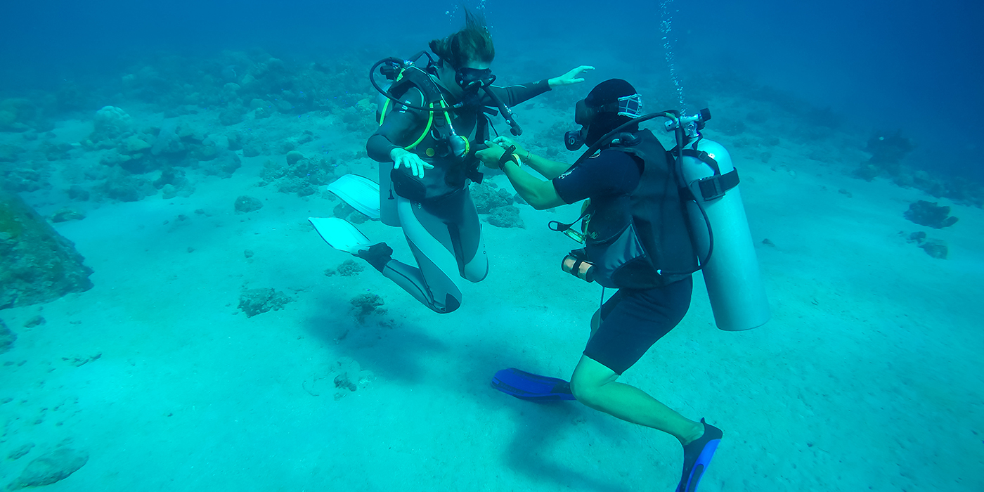 baptême de plongée