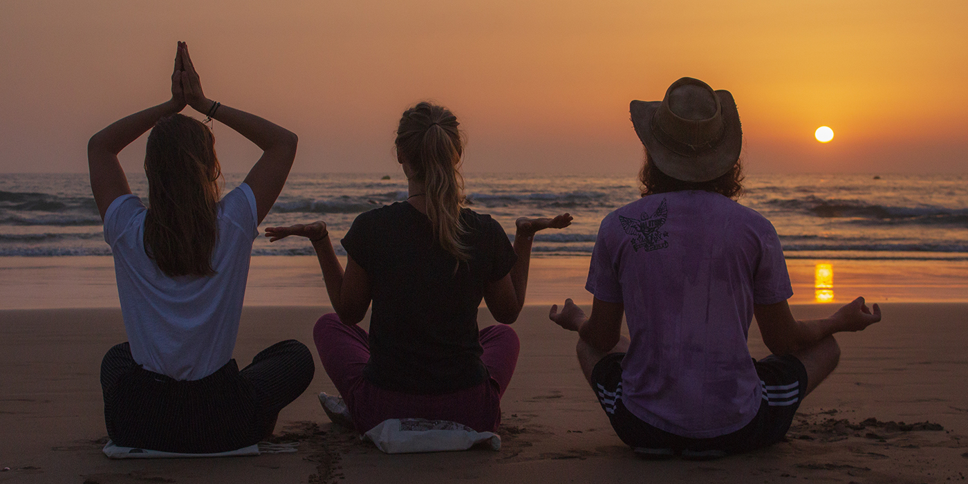 Friends Meditating in Morocco