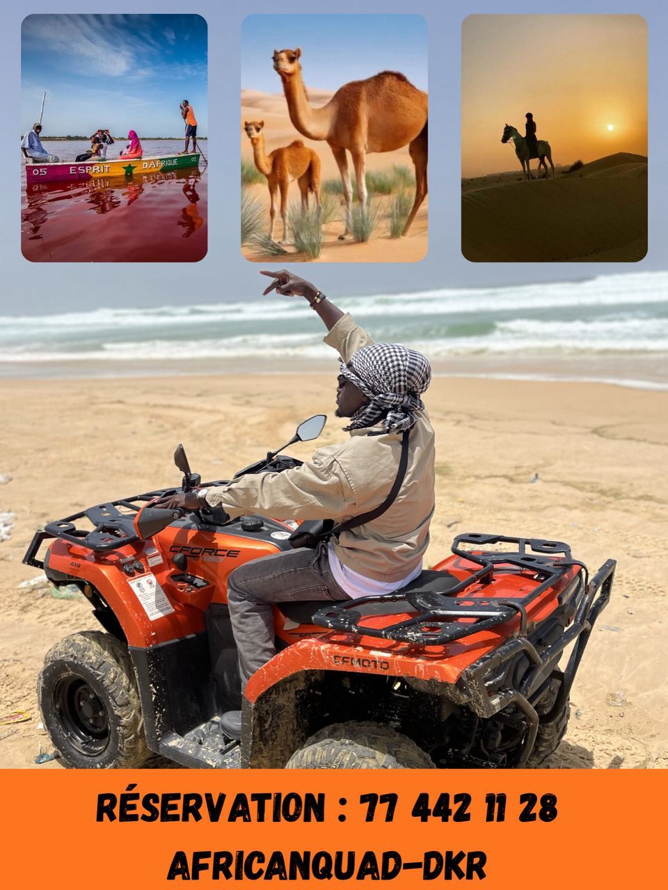 Pack Aventure (quad,pirogue,chameau,cheval)