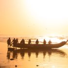 Kayar coucher de soleil peche, Sénégal